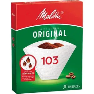 Filtro de Papel para Café Melitta Nº 103 Caixeta com 30 unidades